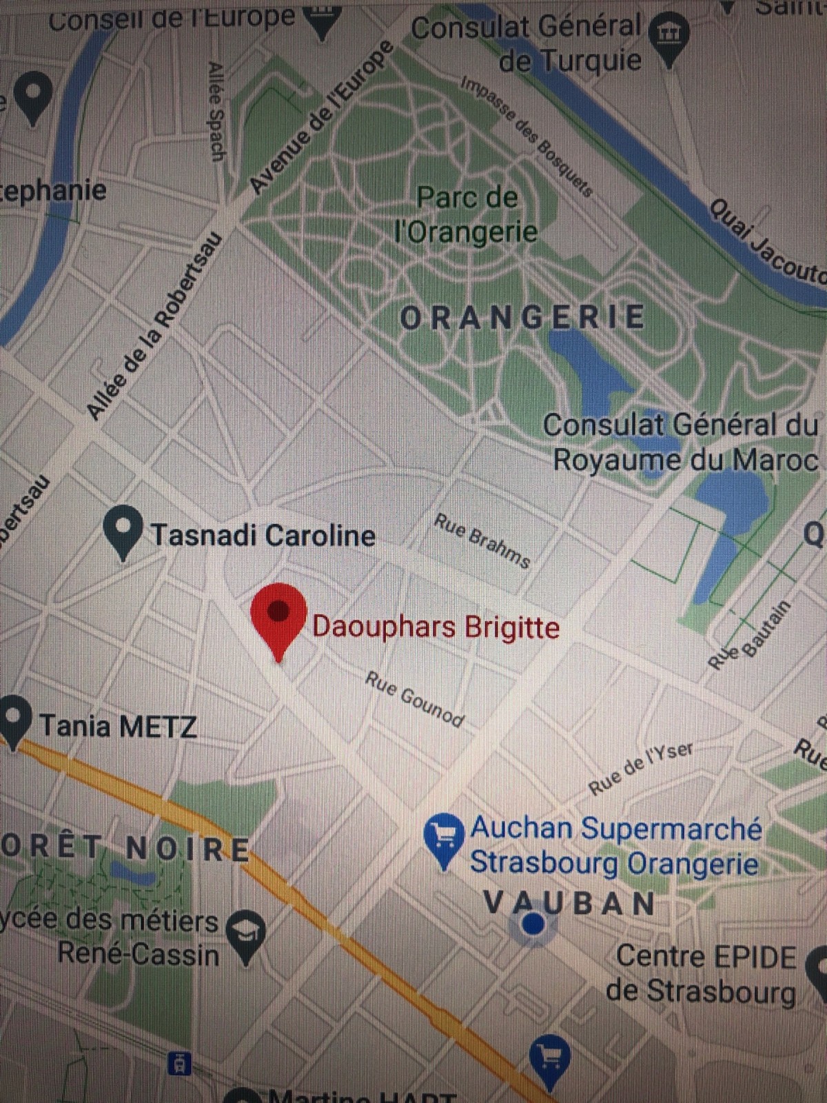 Trouver un cabinet de psychologie à Strasbourg Strasbourg  Daouphars Brigitte
