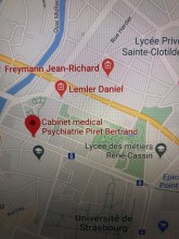 Trouver un cabinet médical spécialisé en psychiatrie à Strasbourg Strasbourg   Cabinet médical psychiatrie Piret Bertrand 